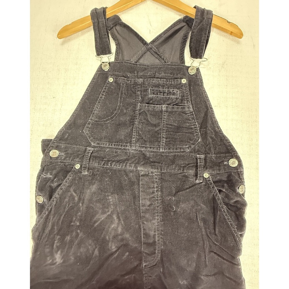 Vintage Y2K 90's Canyon River Blues Size Med Black Courderoy Overalls - Picture 7 of 10